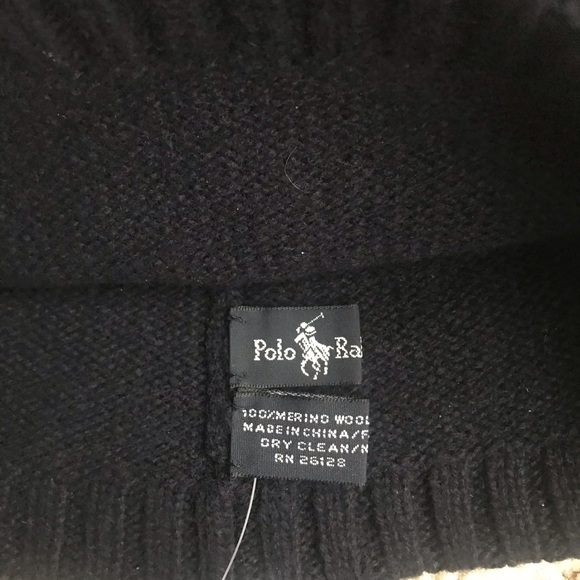 Lot 2 Ralph Lauren Polo Wool Beanies Blue - Picture 5 of 11